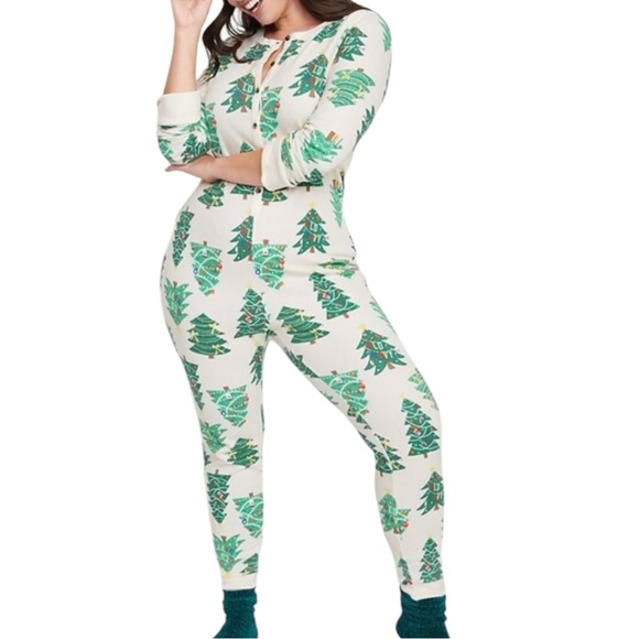 NEW Old Navy Thermal Waffle Knit Christmas Tree Leggings Women's Size XS - Picture 1 of 10